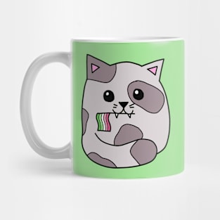 abrosexual pride flag cat Mug